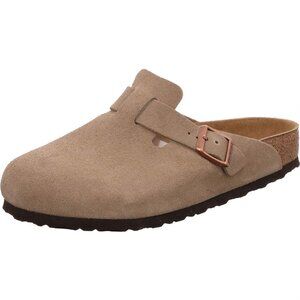 Birkenstock Boston BS Taupe Soft Footbed Narrow Size 38, US Women's 7, Men's 5